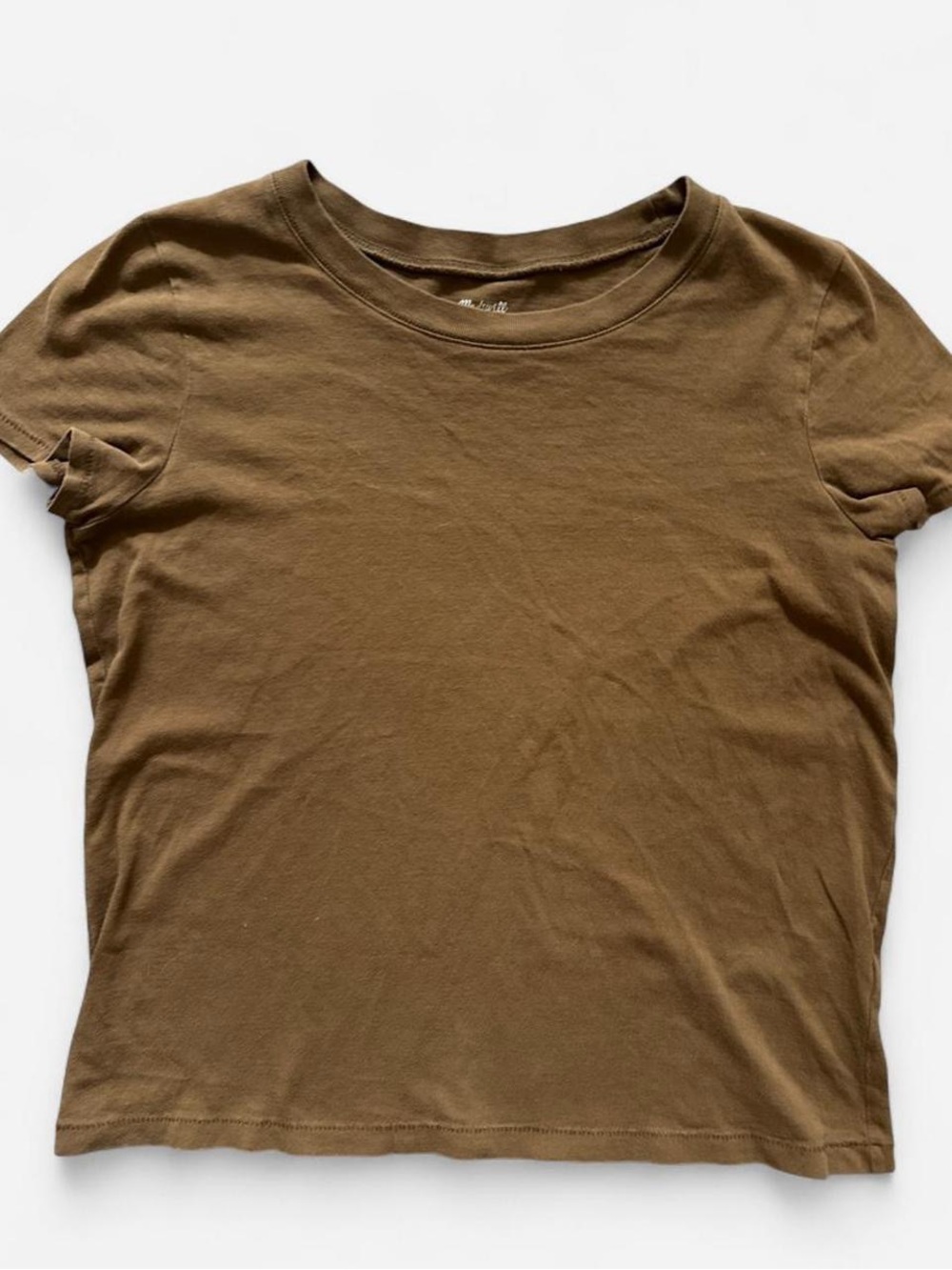 Madewell Northside Vintage Tee XS – Spiced Olive Brown